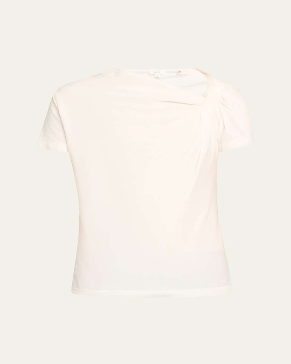Liz Short-Sleeve Twist Top